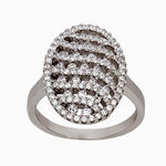 серебряное кольцо с цирконом  59094135